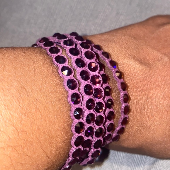 Swarovski Jewelry - PRICE DROP!! Swarovski purple wrap bracelet